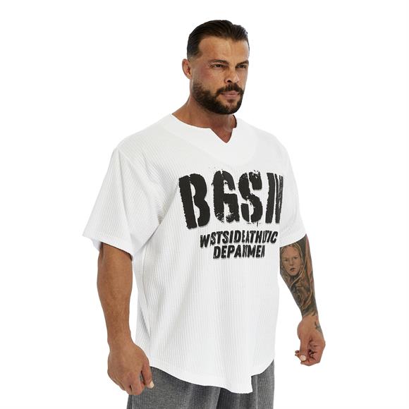 Mens Oversize Active T-shirt V-neck Rag Top