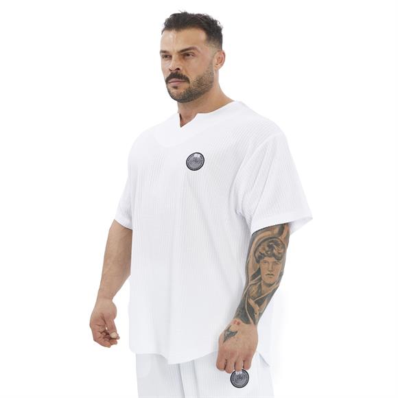 Mens Oversize Active T-shirt V-neck Rag Top