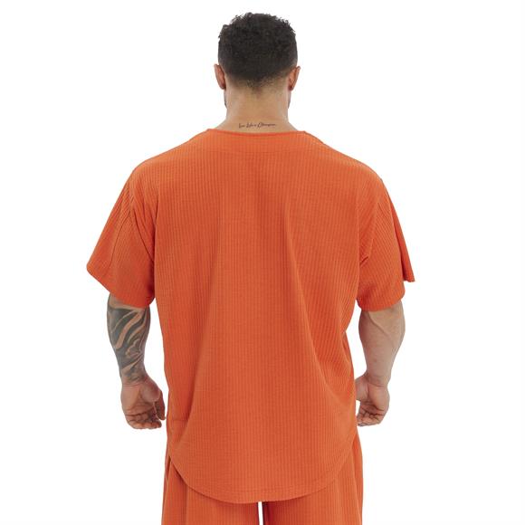 Mens Oversize Active T-shirt V-neck Rag Top