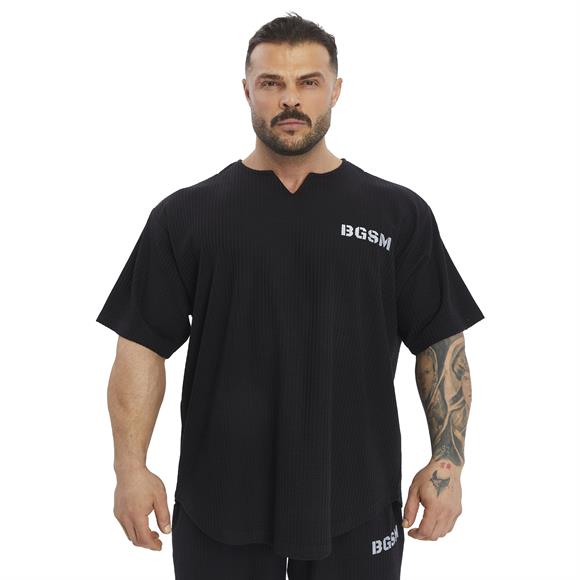 Mens Oversize Active T-shirt V-neck Rag Top