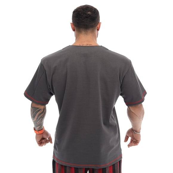 Mens Oversize Bodybuilding T-shirt Life Style Rag Top