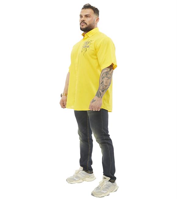 Mens Oversize Cotton Short Sleeve Shirt