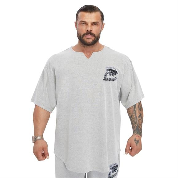 Mens Oversize Embroidered Cotton Rag Top T-shirt