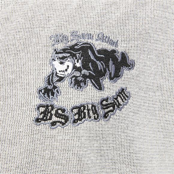 Mens Oversize Embroidered Cotton Rag Top T-shirt