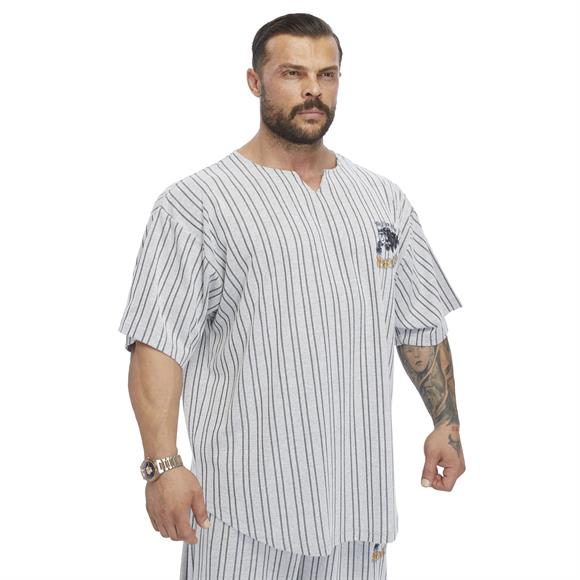 Mens Oversize Embroidered Cotton Rag Top T-shirt