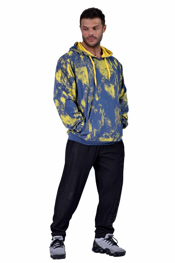 Mens Oversize Hooded Long Sleeve