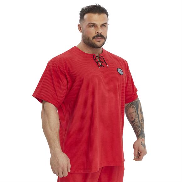 Mens Oversize Lace Up Cotton T-shirt