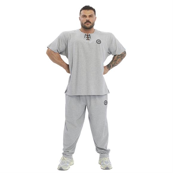 Mens Oversize Lace Up Cotton T-shirt