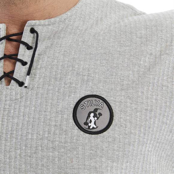 Mens Oversize Lace Up Cotton T-shirt