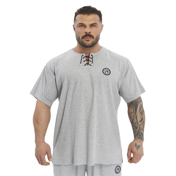 Mens Oversize Lace Up Cotton T-shirt