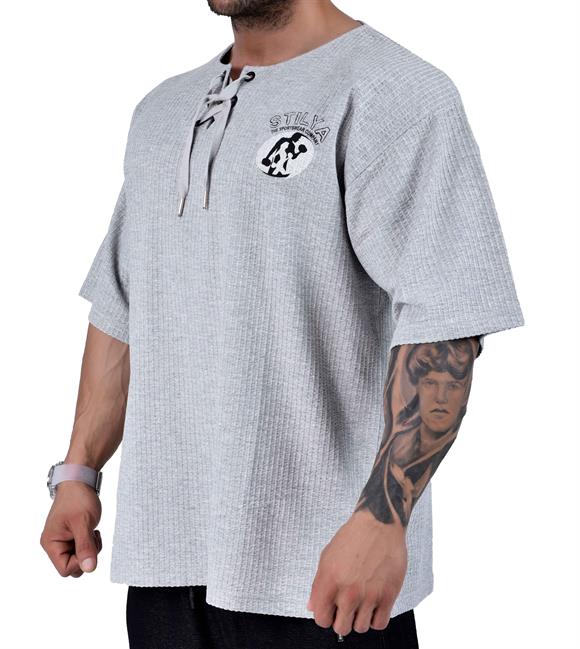 Mens Oversize Lace Up T-shirt