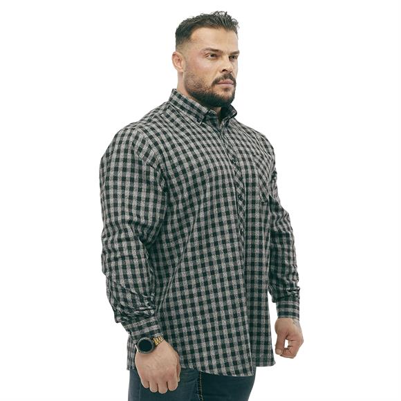 Mens Oversize Long Sleeve Button Closure Winter Shirts