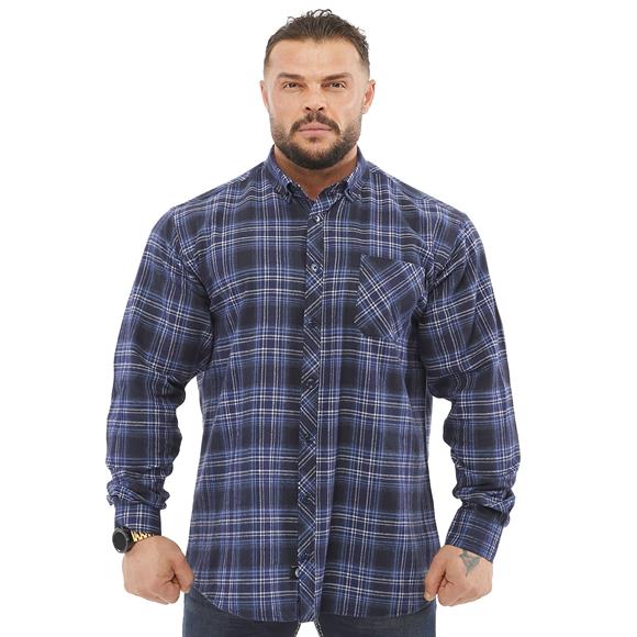 Mens Oversize Long Sleeve Button Closure Winter Shirts