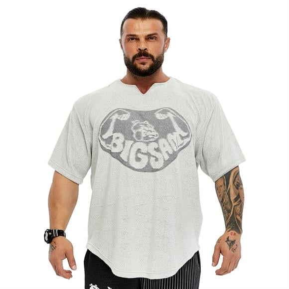 Mens Oversize Natural, Heavy Rag Top T-shirt