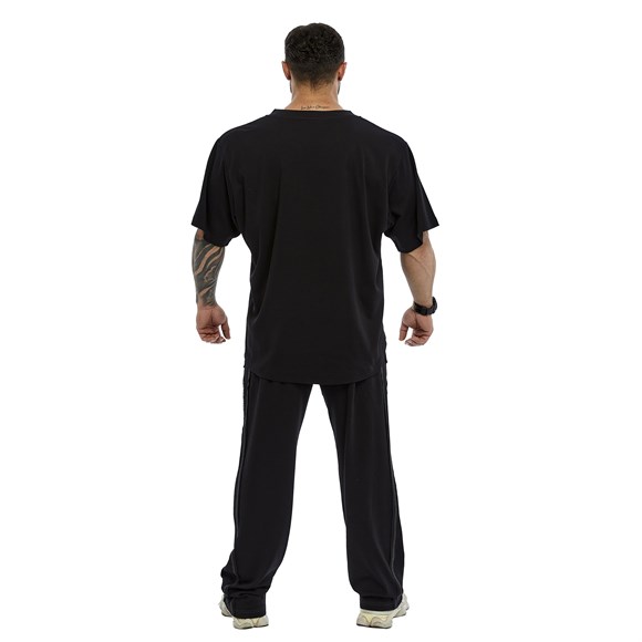 Mens Oversize Open V-neck T-shirt