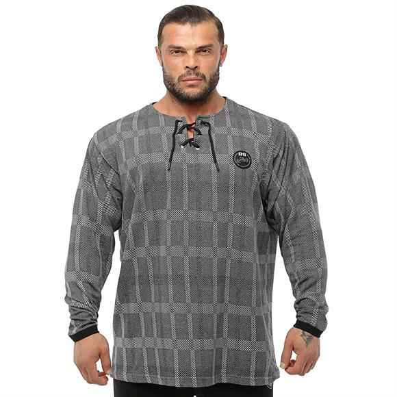 Mens Oversize Plaid Sweatshirt