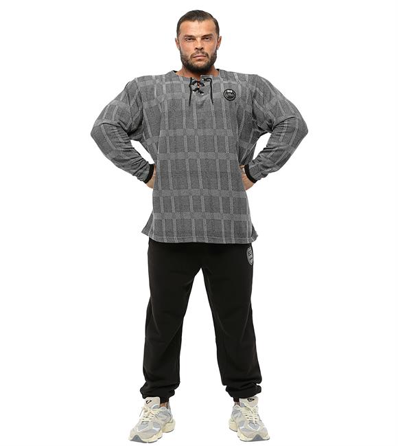 Mens Oversize Plaid Sweatshirt