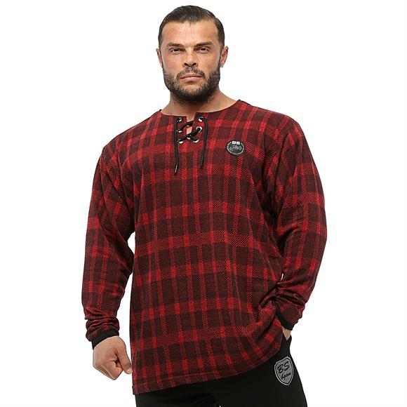 Mens Oversize Plaid Sweatshirt