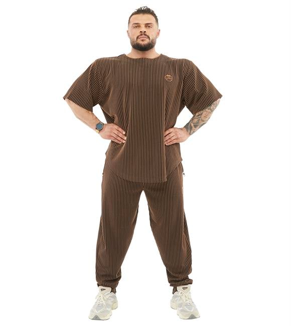 Mens Oversize Rag Top T-shirt Textured Fabric