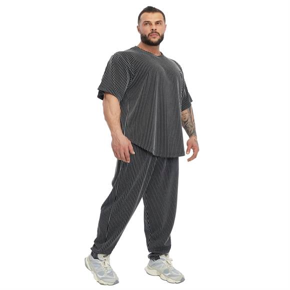 Mens Oversize Rag Top T-shirt Textured Fabric