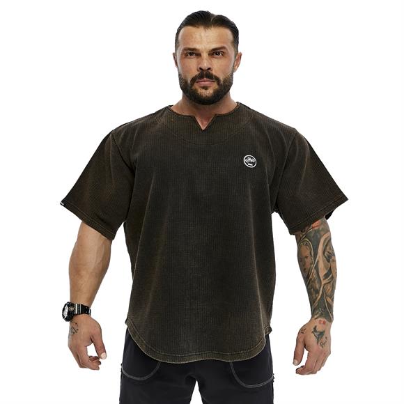 Mens Oversize Rag Top Thick Fabric T-shirt