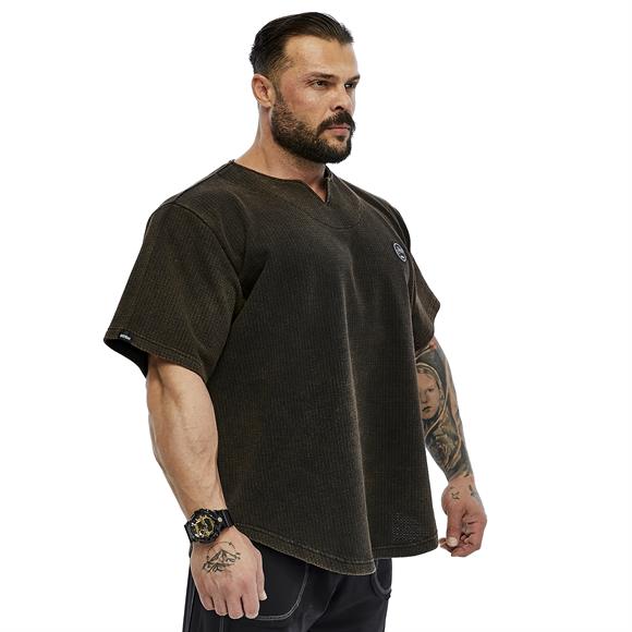 Mens Oversize Rag Top Thick Fabric T-shirt