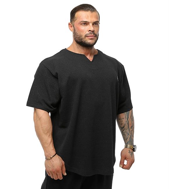 Mens Oversize Rag Top Thick Fabric T-shirt