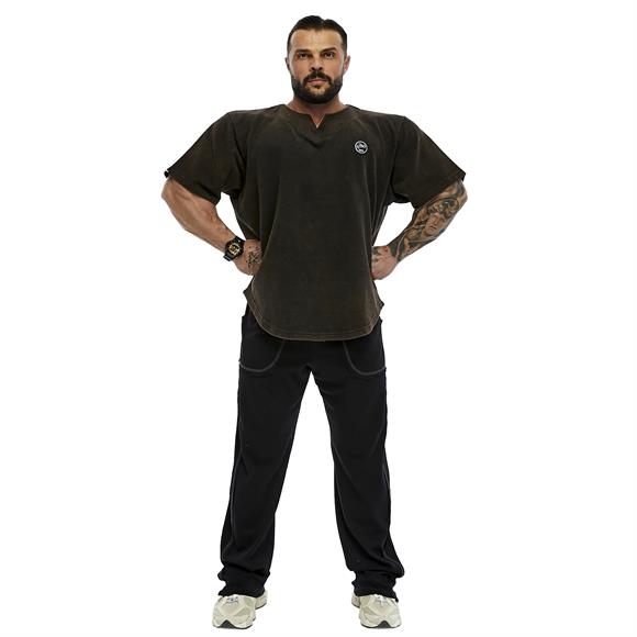 Mens Oversize Rag Top Thick Fabric T-shirt