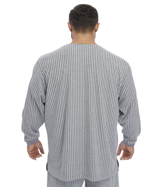Mens Oversize Striped Sweatshirt 