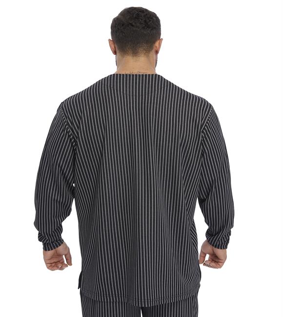 Mens Oversize Striped Sweatshirt 