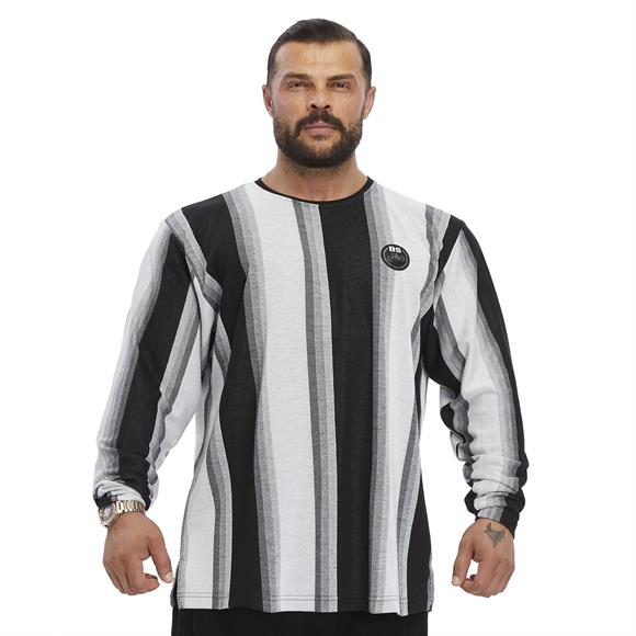 Mens Oversize Striped Sweatshirt 