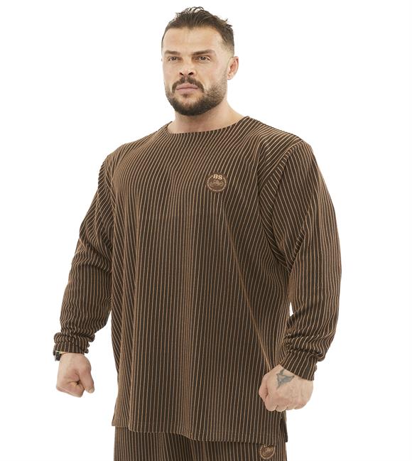 Mens Oversize Striped Winter Sweatshirt