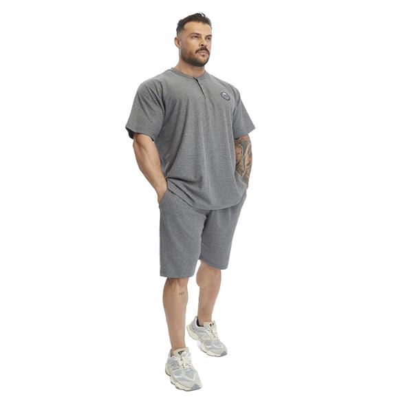 Mens Oversize T-shirt Button Down Rag Top