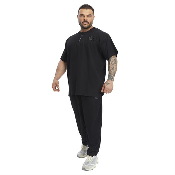 Mens Oversize T-shirt Button Down Rag Top