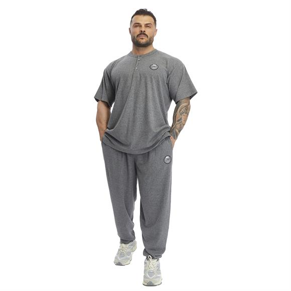 Mens Oversize T-shirt Button Down Rag Top