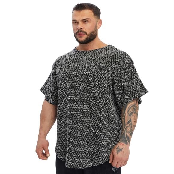 Mens Oversize T-shirt Textured Cotton Rag Top