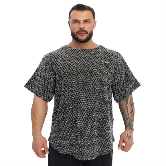 Mens Oversize T-shirt Textured Cotton Rag Top