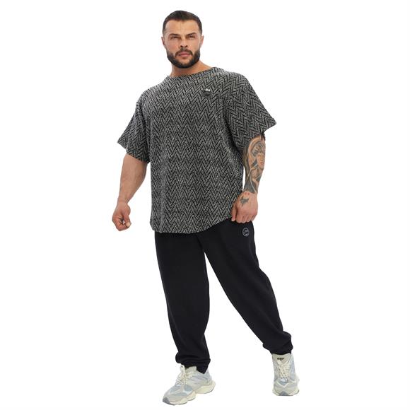 Mens Oversize T-shirt Textured Cotton Rag Top