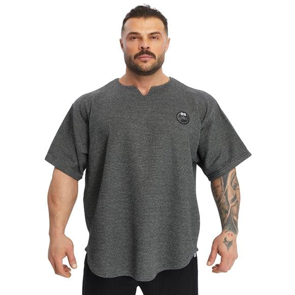 Mens Oversize T-shirt Textured Thick Fabric Rag Top