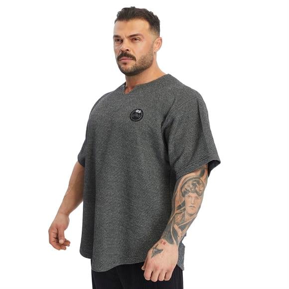 Mens Oversize T-shirt Textured Thick Fabric Rag Top
