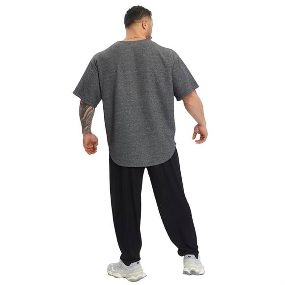 Mens Oversize T-shirt Textured Thick Fabric Rag Top