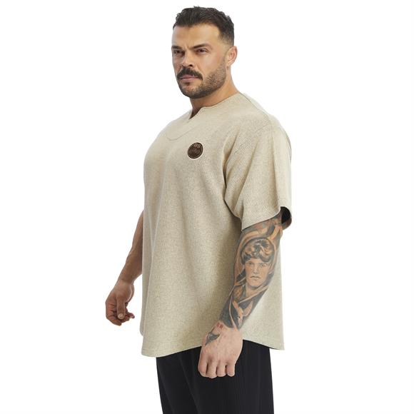 Mens Oversize Textured Fabric Cotton T-shirt