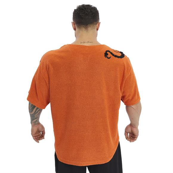 Mens Oversize Towel Textured Rag Top T-shirt