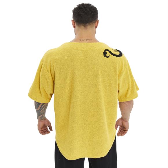 Mens Oversize Towel Textured Rag Top T-shirt