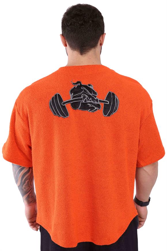 Mens Oversize Towel Textured Rag Top T-shirt