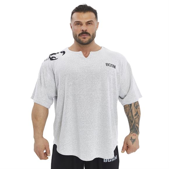 Mens Oversize Towel Textured Rag Top T-shirt