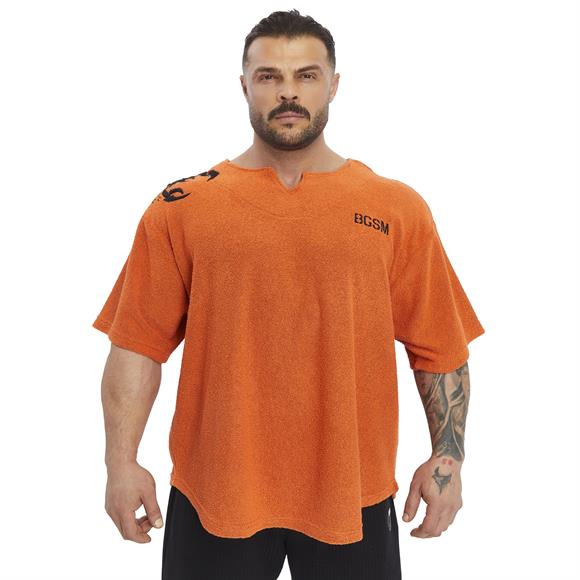 Mens Oversize Towel Textured Rag Top T-shirt