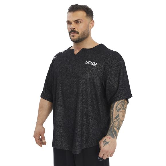 Mens Oversize Towel Textured Rag Top T-shirt