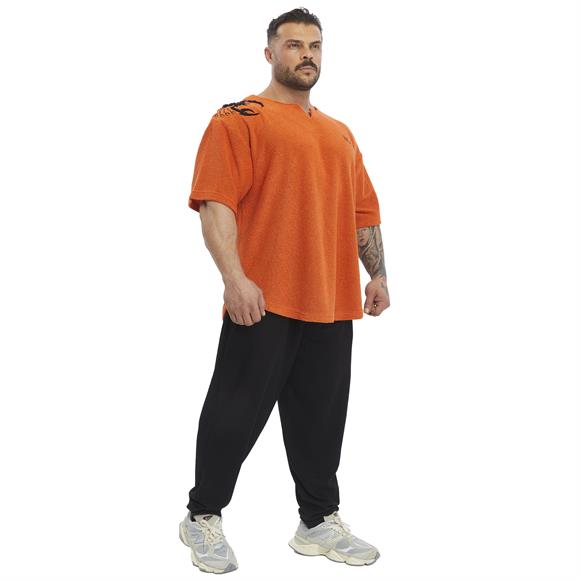 Mens Oversize Towel Textured Rag Top T-shirt