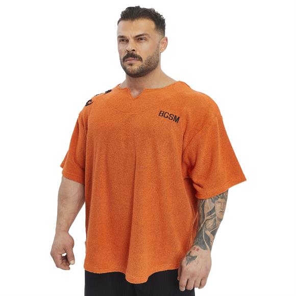 Mens Oversize Towel Textured Rag Top T-shirt